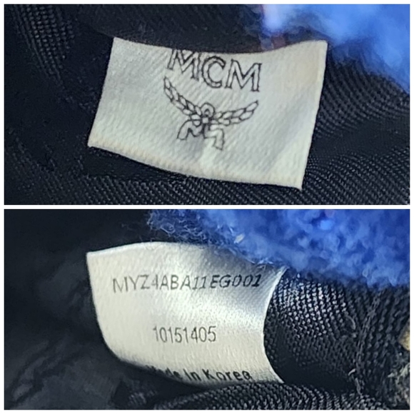 MCM Leather studded Wristlet/Clutch Black/Beige - Picture 4 of 16